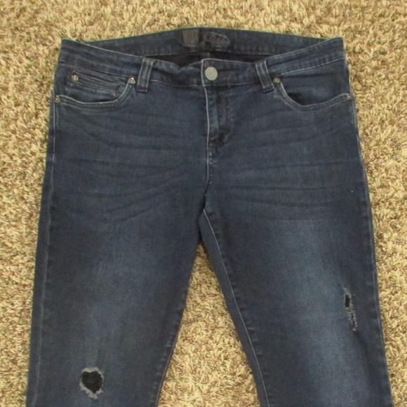 Kut From The Kloth Jeans Women's 12 Dark Wash Skinny Ankle Stretch Denim - Picture 3 of 8